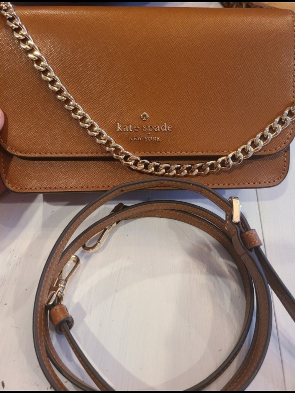Kate Spade Madison Willow Mini in Gingerbread purse (KC586)